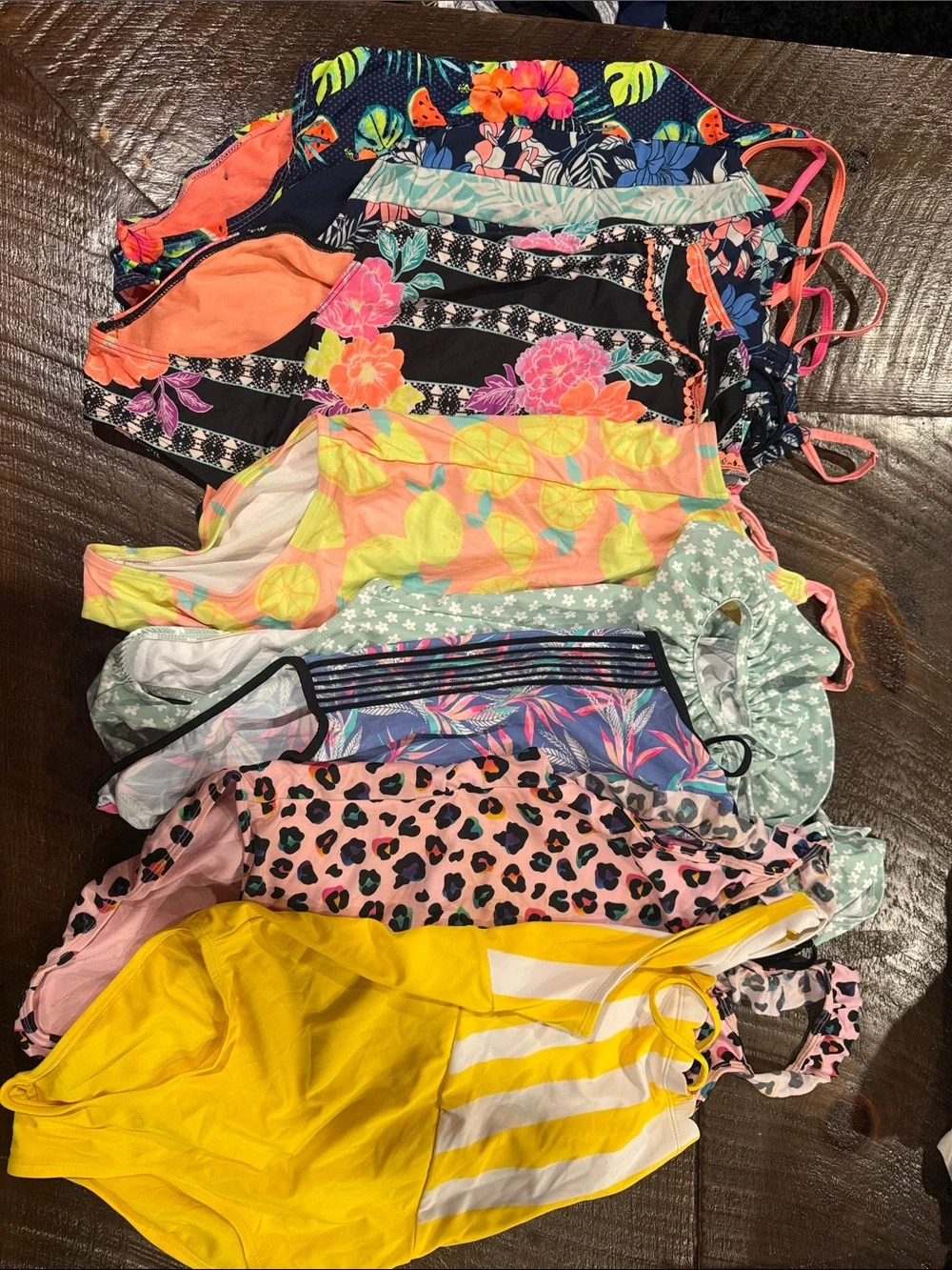 Girls 14/16 Colorful Assorted Girls' One-Piece Swimsuits